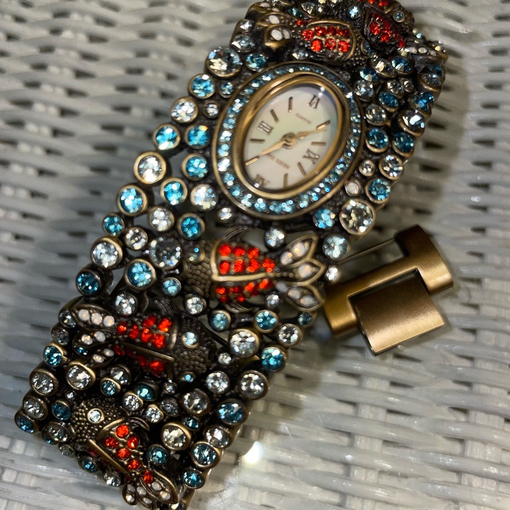 Heidi Daus Bracelet Watch “Reel Mc Koi” Average